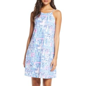 Margot Swing Dress in Sailboat and Shells Pattern